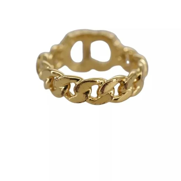 Christian Dior Ring metal Gold Auth